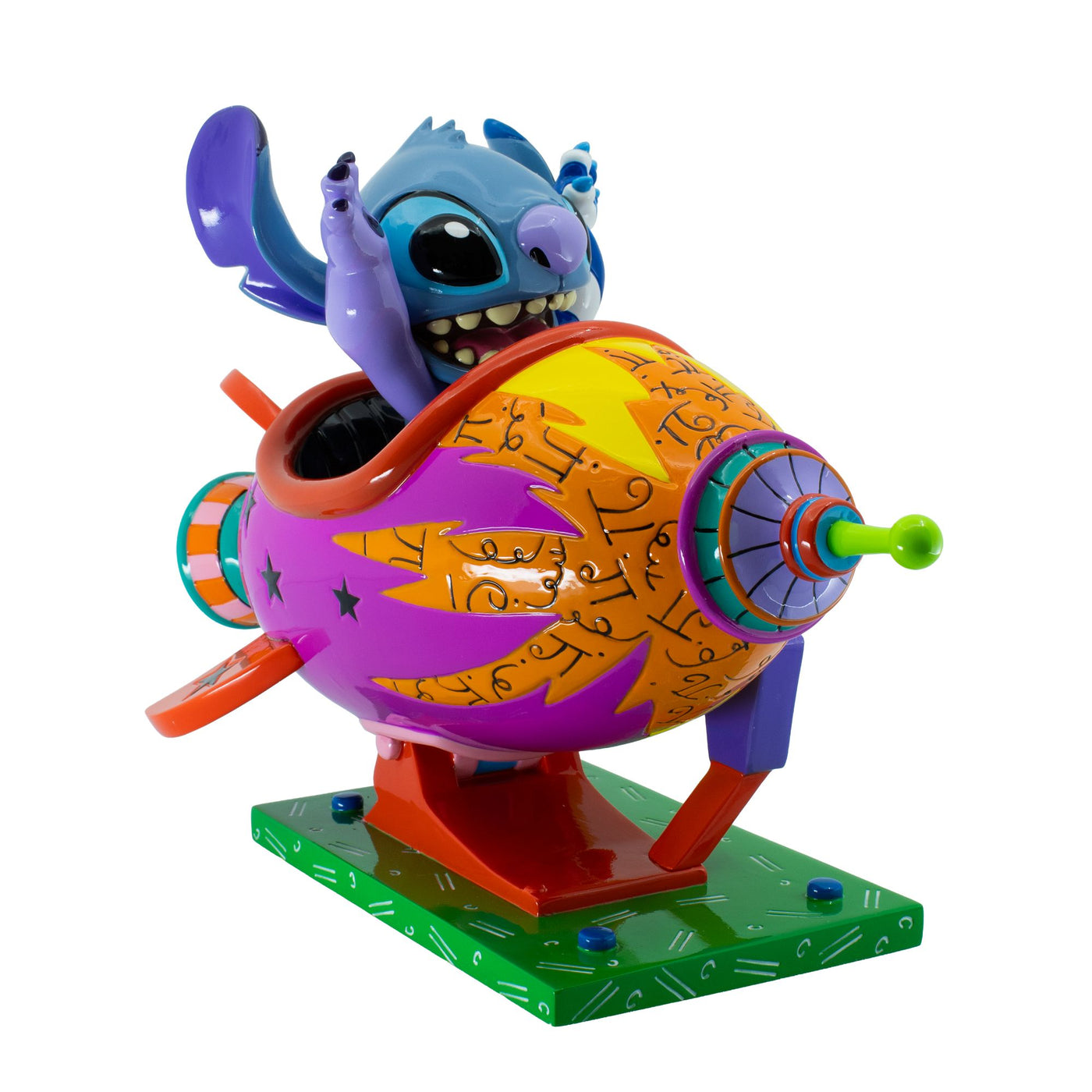 Stitch Riding Ship Stitch Rocket Ship — Enesco Gift Shop