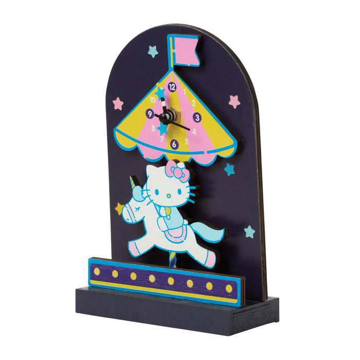 Hello Kitty Carousel Desk Cloc