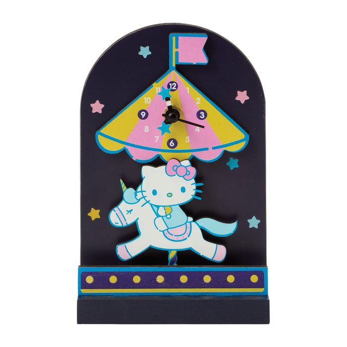 Hello Kitty Carousel Desk Cloc