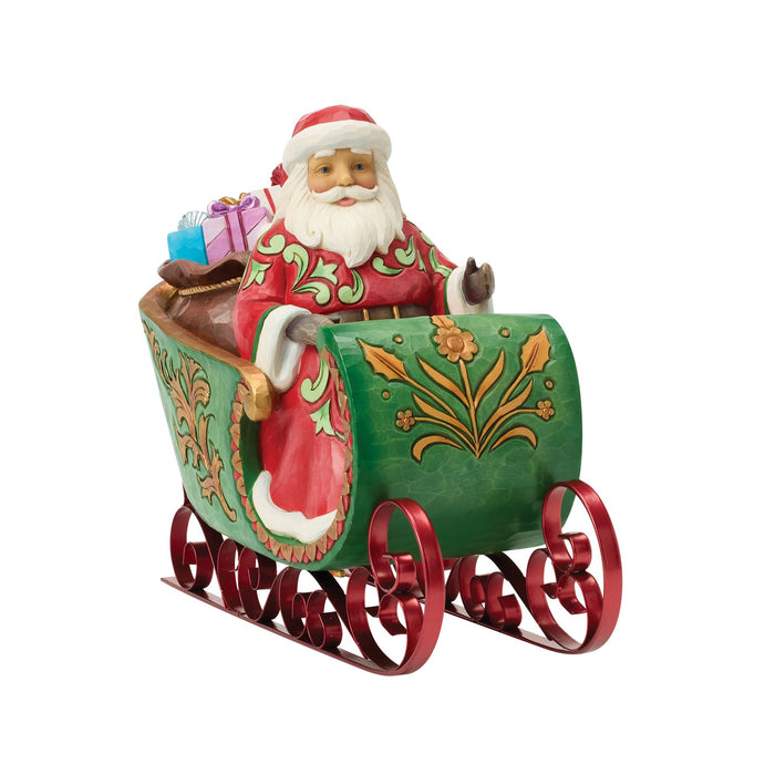 Santa in Musical Sleigh Fig