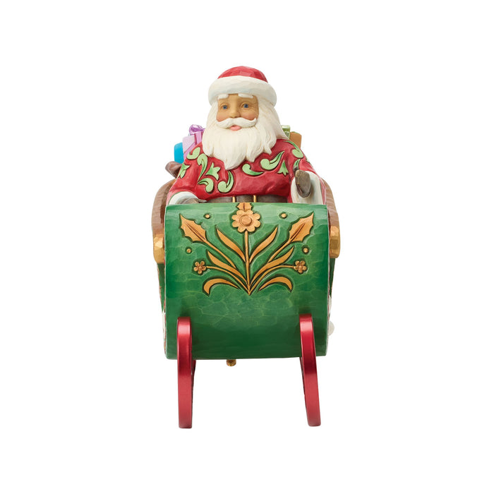 Santa in Musical Sleigh Fig