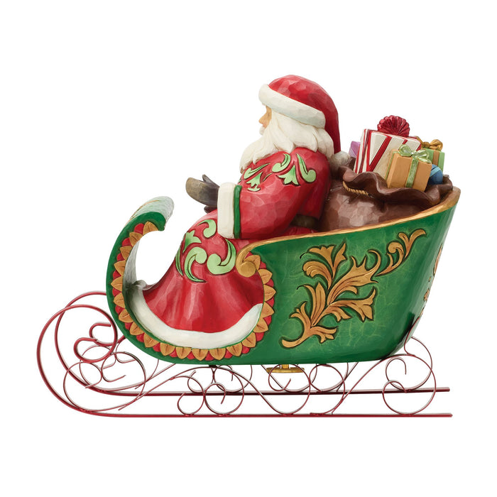 Santa in Musical Sleigh Fig