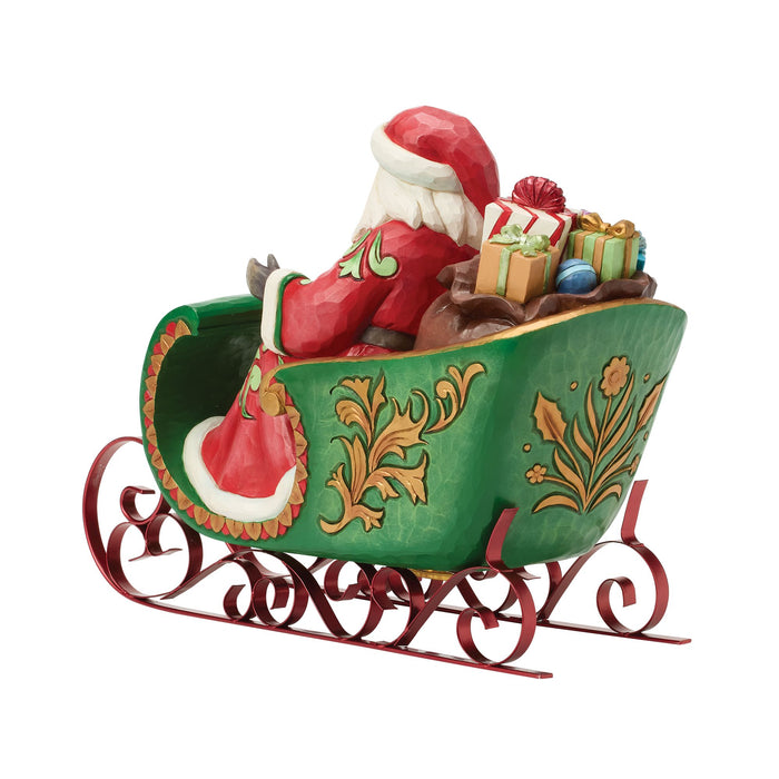 Santa in Musical Sleigh Fig