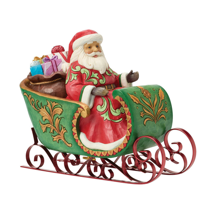 Santa in Musical Sleigh Fig