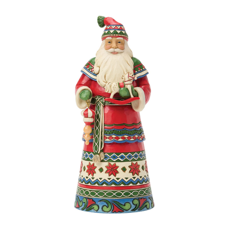 Santa Laplander Horse Figurine