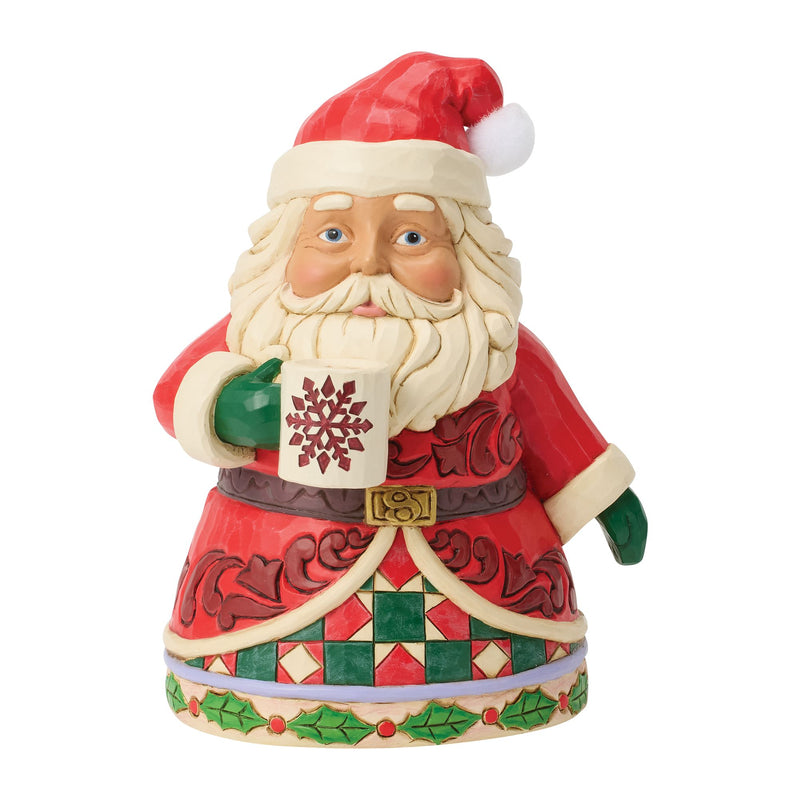 Santa Drinking Hot Cocoa Fig