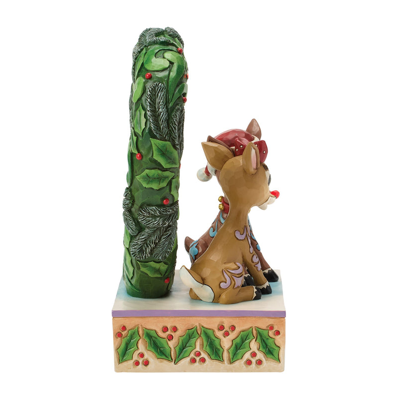 Rudolph &Clarice Heart Wreathe