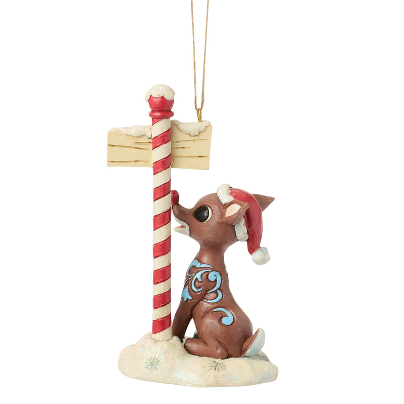 Rudolph by North Pole Sign H/O