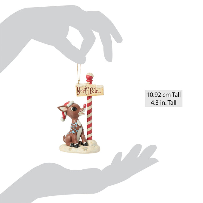 Rudolph by North Pole Sign H/O