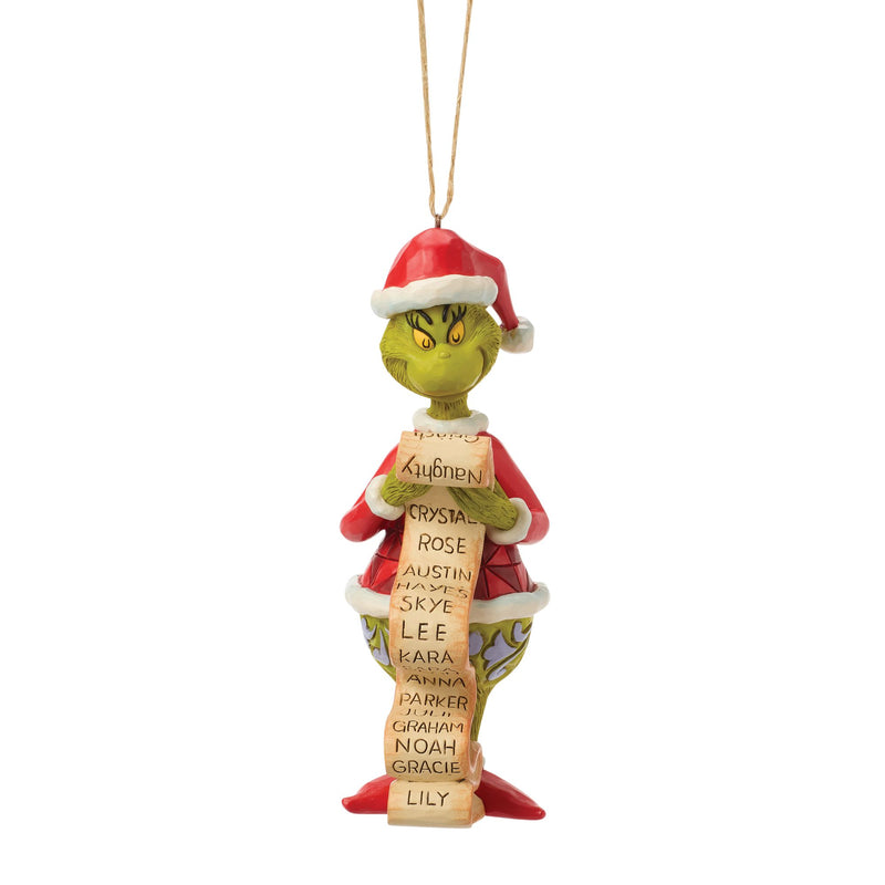 Grinch with List Ornament