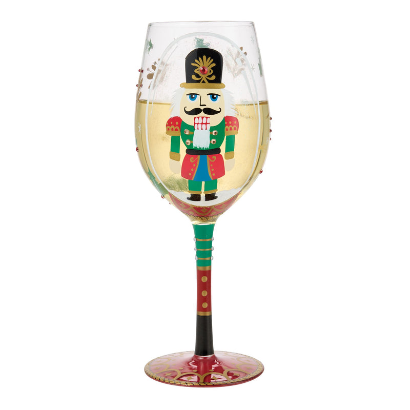 Nutcracker Snow Globe Wine