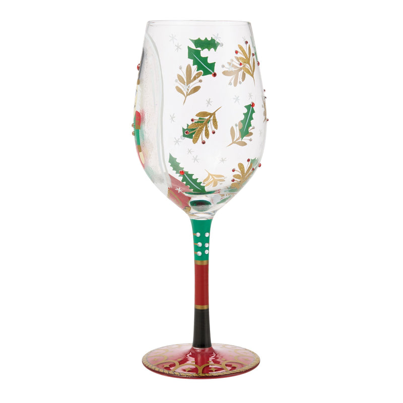 Nutcracker Snow Globe Wine