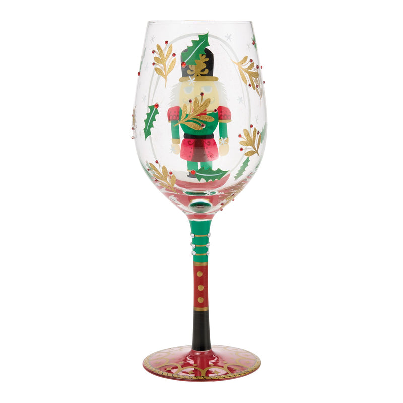 Nutcracker Snow Globe Wine