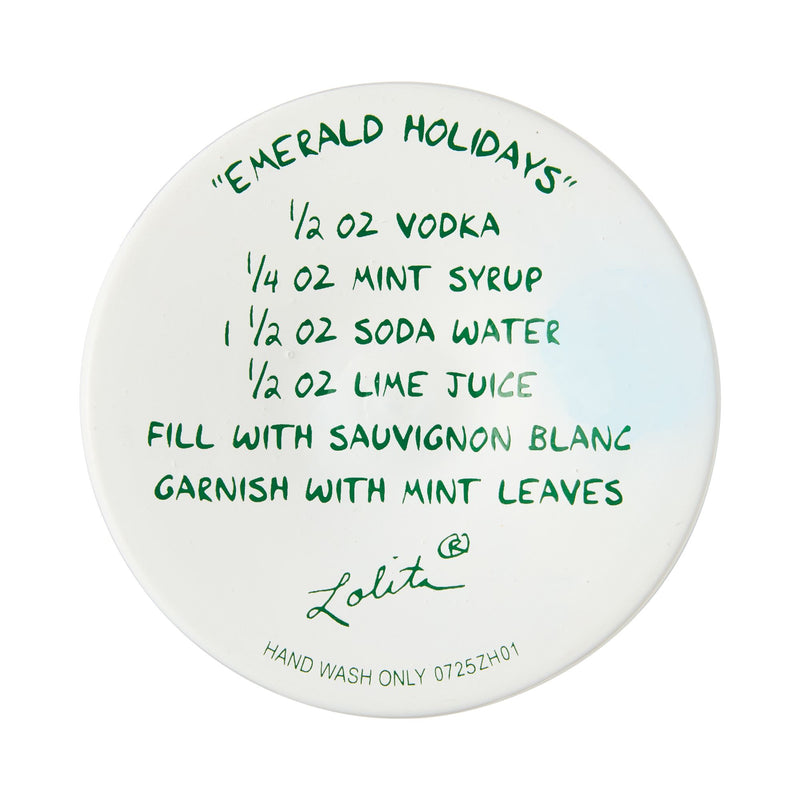 Emerald Holidays Wine Glass