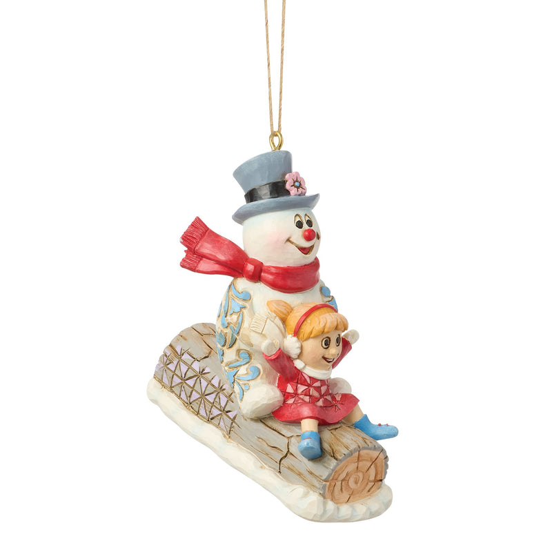 Frosty & Karen in Log Sled H/O
