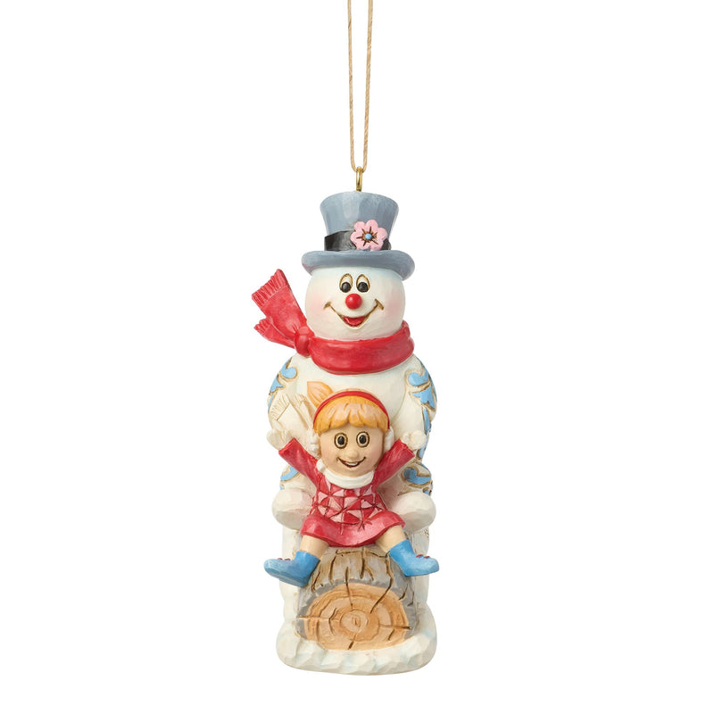 Frosty & Karen in Log Sled H/O