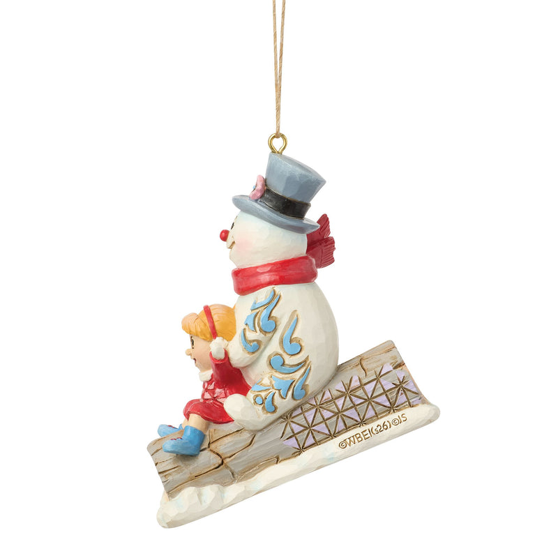 Frosty & Karen in Log Sled H/O