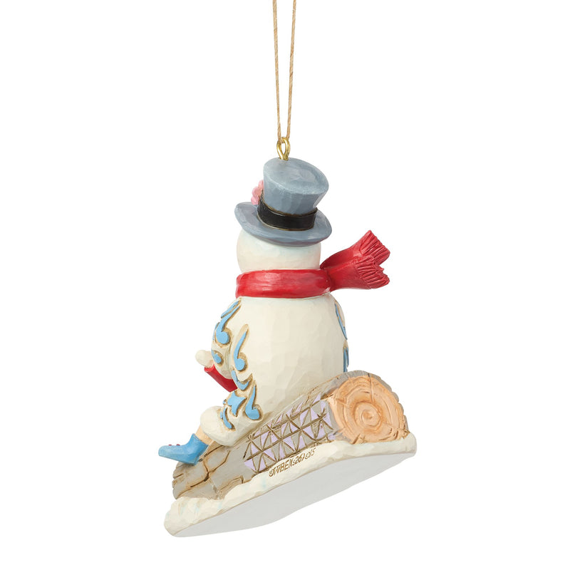 Frosty & Karen in Log Sled H/O