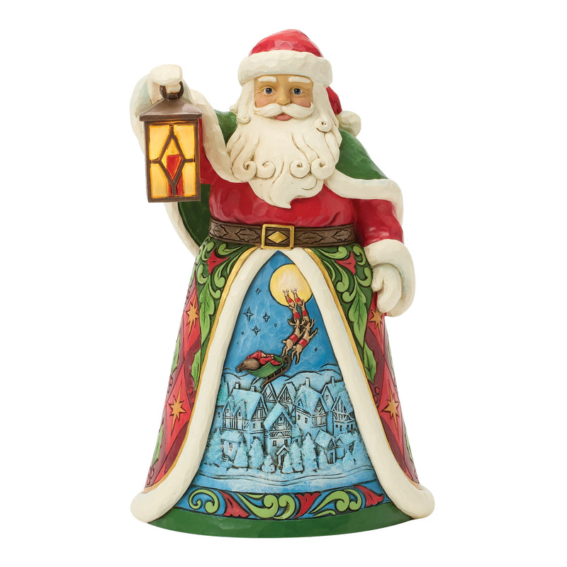 Santa with Lantern LED