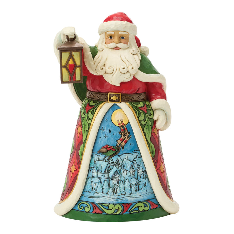 Santa with Lantern LED