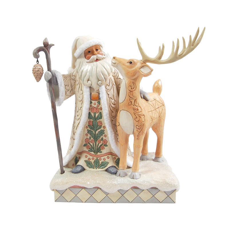 Wdlnd Santa with Buck Figurine