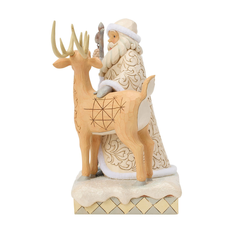 Wdlnd Santa with Buck Figurine