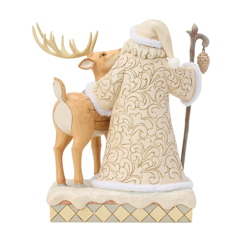 Wdlnd Santa with Buck Figurine