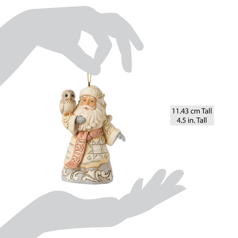 Wdlnd Date 2026 Santa Ornament