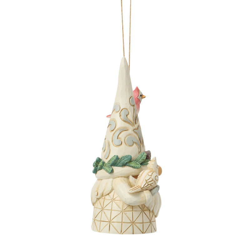 Wdlnd Gnome with Birdhouse Orn