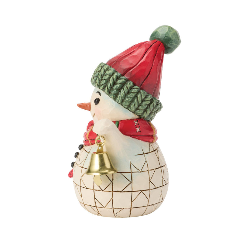 Snowman Holding Bell Mini