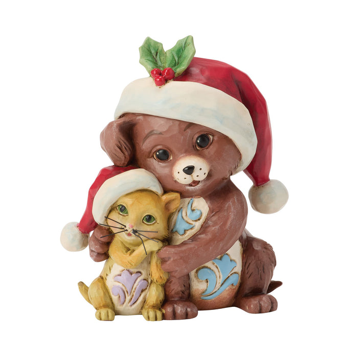 Hugging Dog and Cat Mini