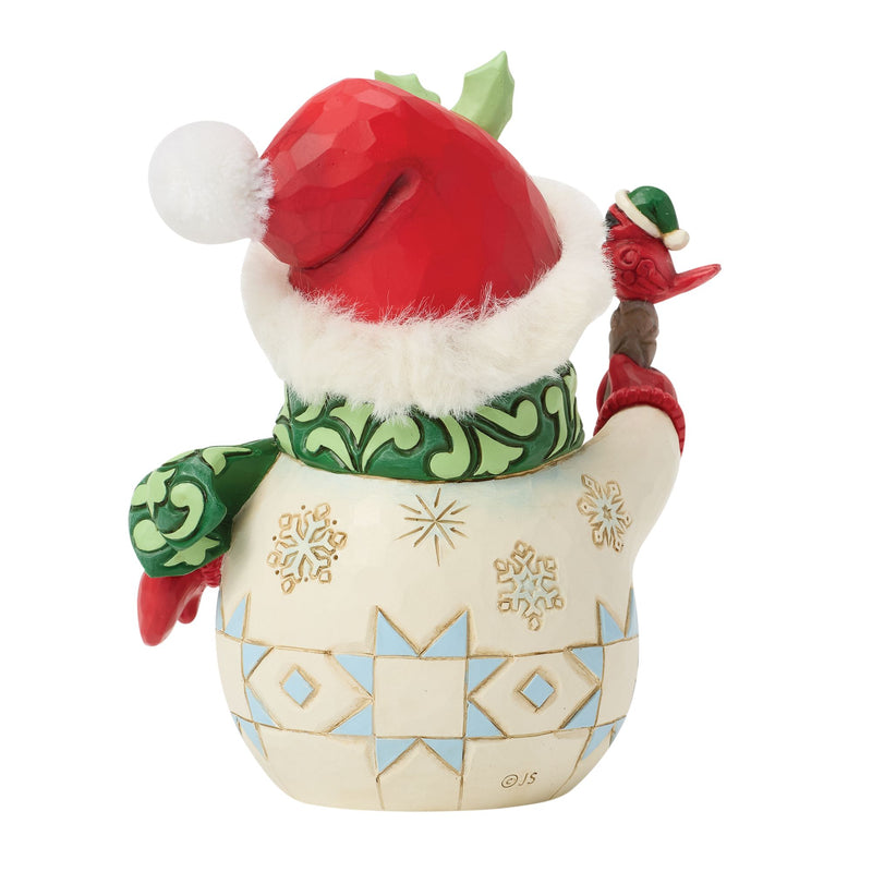 Snowman Bird on Stick Pint