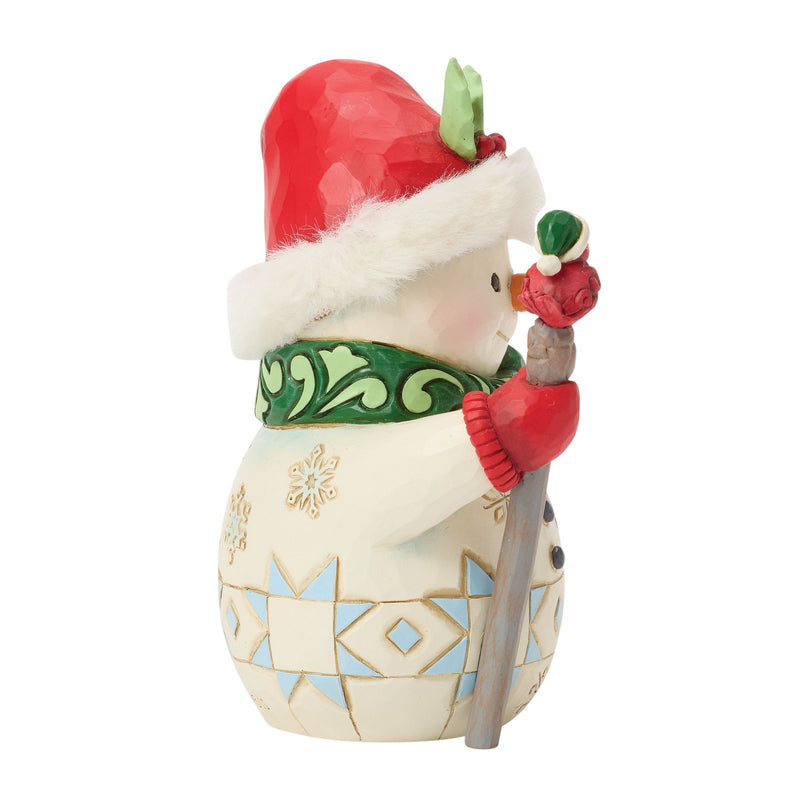 Snowman Bird on Stick Pint