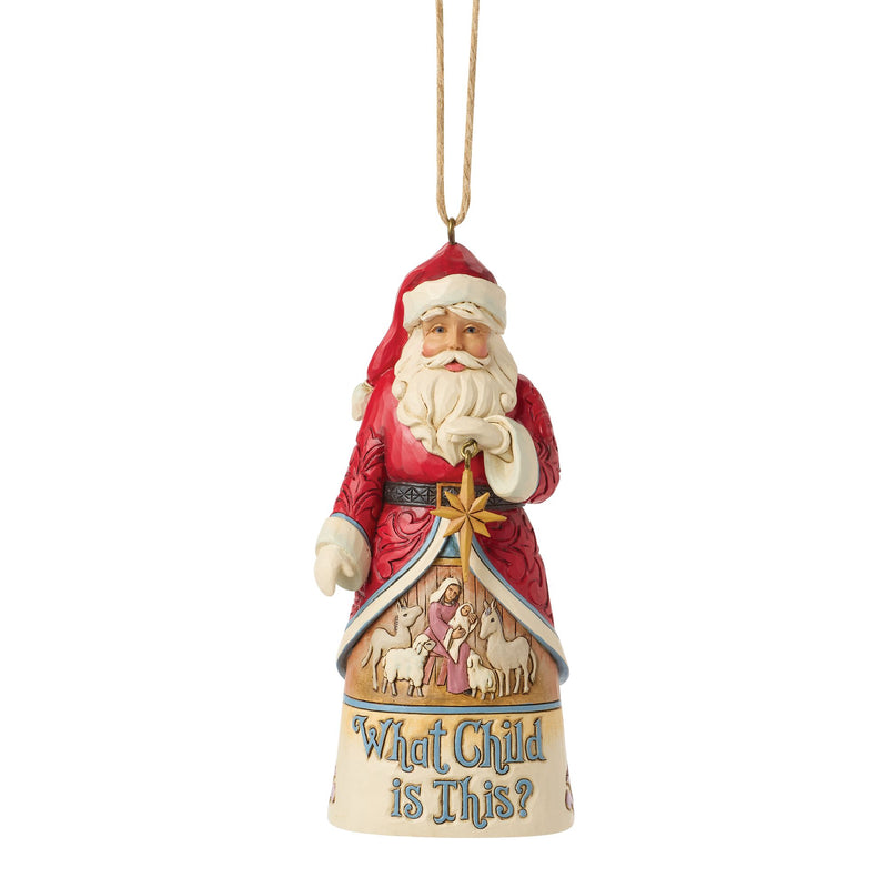 Santa What Child Is This Orn