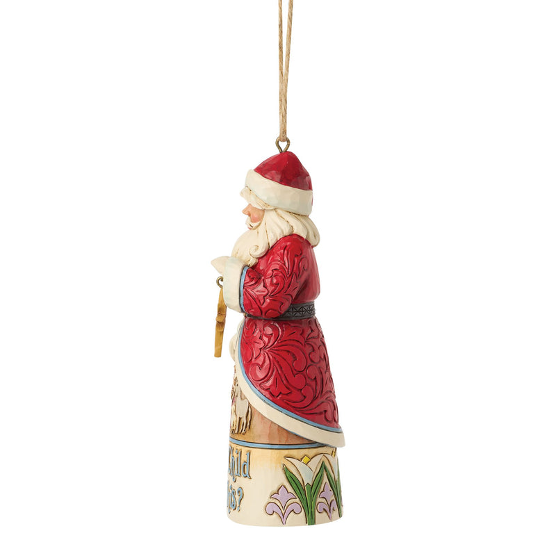 Santa What Child Is This Orn