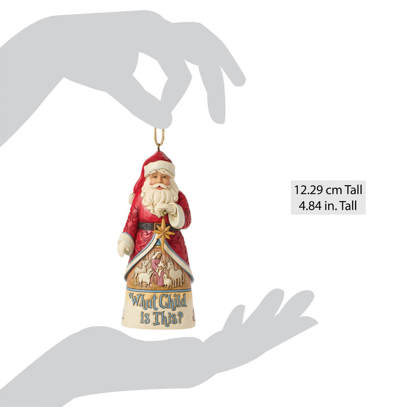 Santa What Child Is This Orn