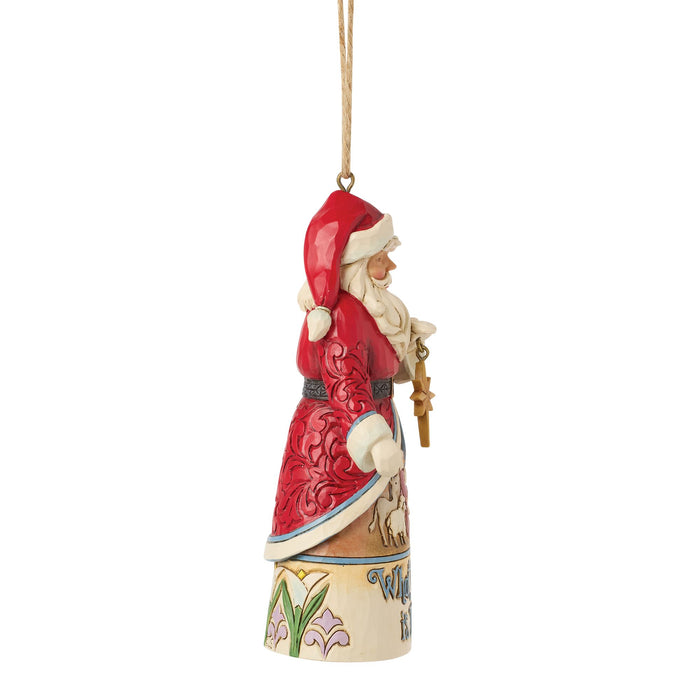 Santa What Child Is This Orn