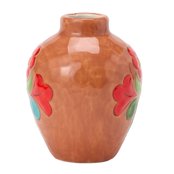 Terracotta with Floral Vase