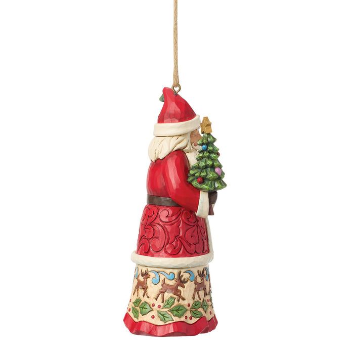 Santa With Gifts Ornament