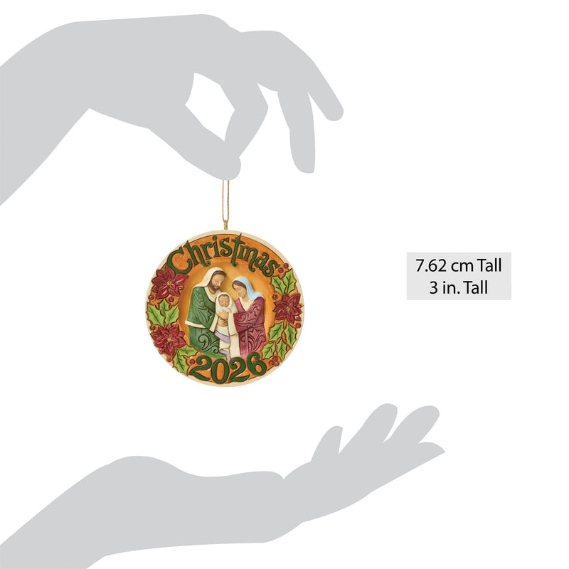 Dated 2026 Holy Family Orn