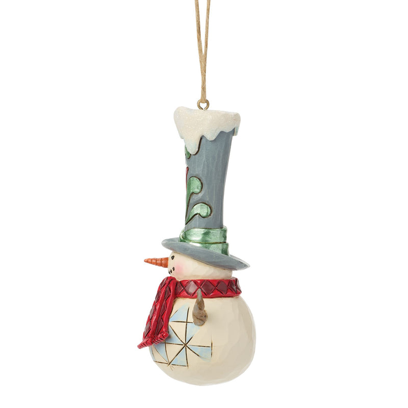 Snowman Tall Top Hat Ornament