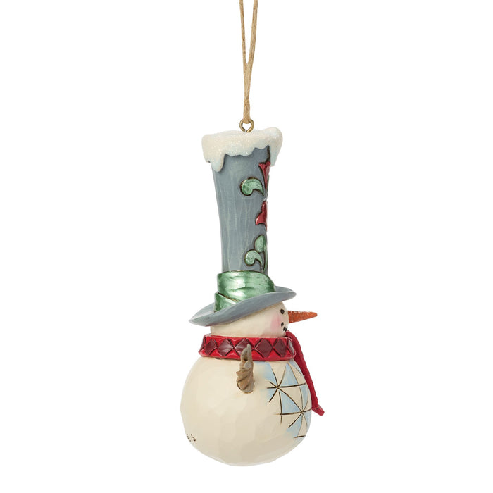 Snowman Tall Top Hat Ornament