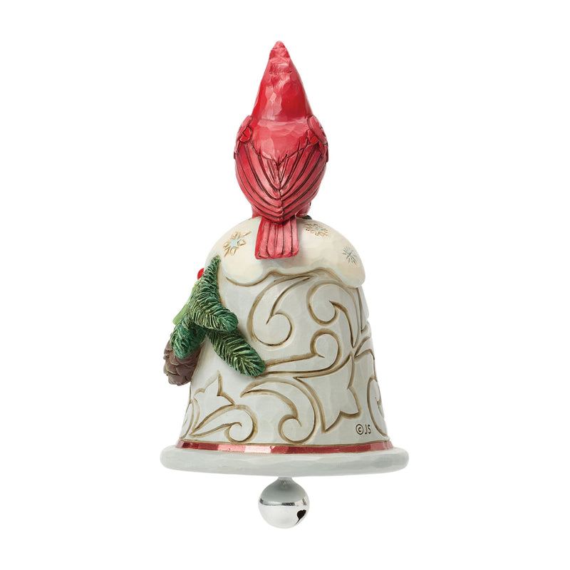 Cardinal Perched on Bell Pint