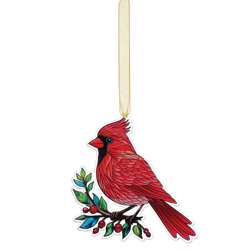 Cardinal Printed Flat Orn