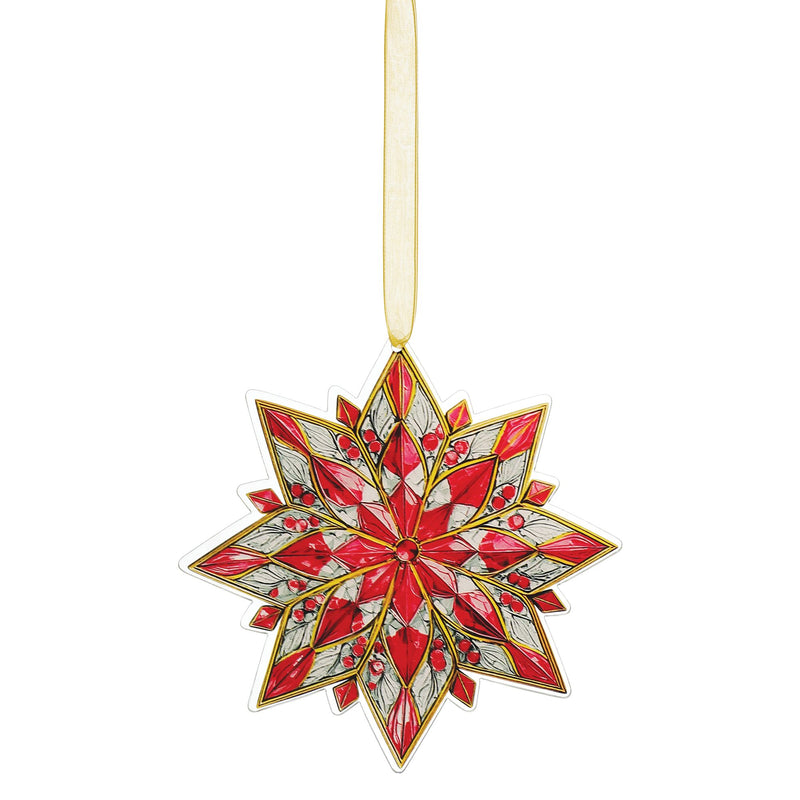 Star Printed Flat Orn, 3 Asst