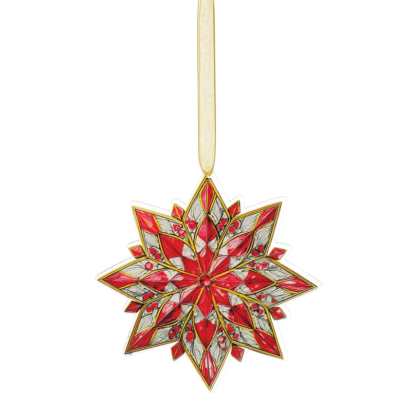 Star Printed Flat Orn, 3 Asst