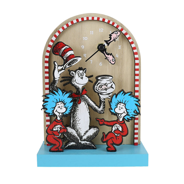 Cat in the Hat Desk Clock