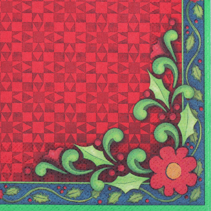 Holly Cocktail Napkin