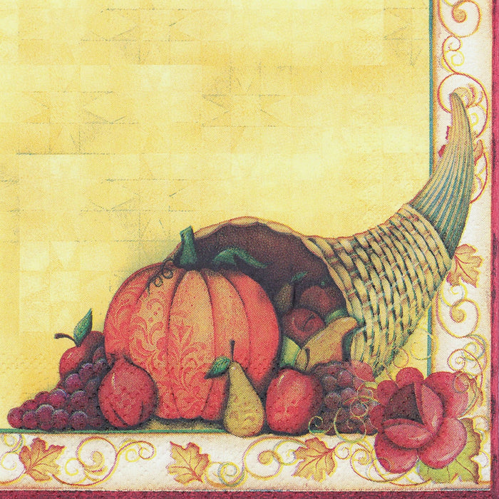 Cornucopia Cocktail Napkin