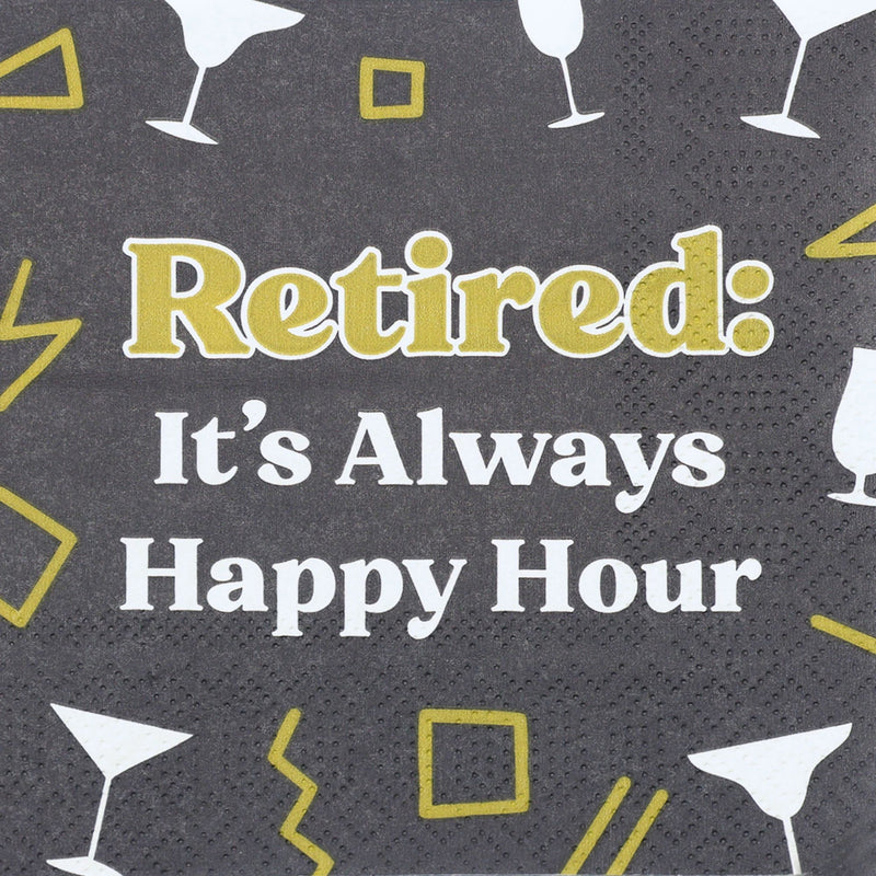 Retired Cocktail Napkin